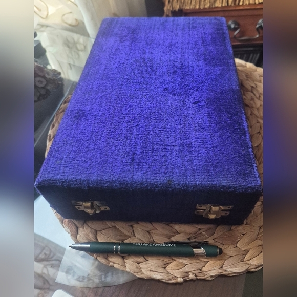 Set of 2 Vint. Solid Brass Stemmed Tulip CHAMPAGNE FLUTES In Velvet Box - Picture 11 of 11